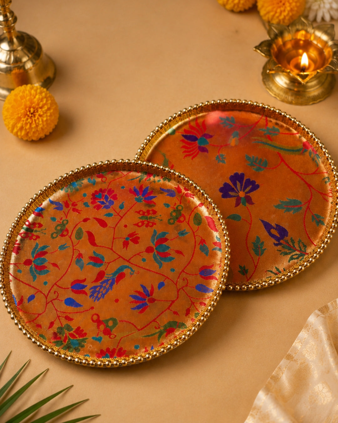 Paithani Pooja Thali