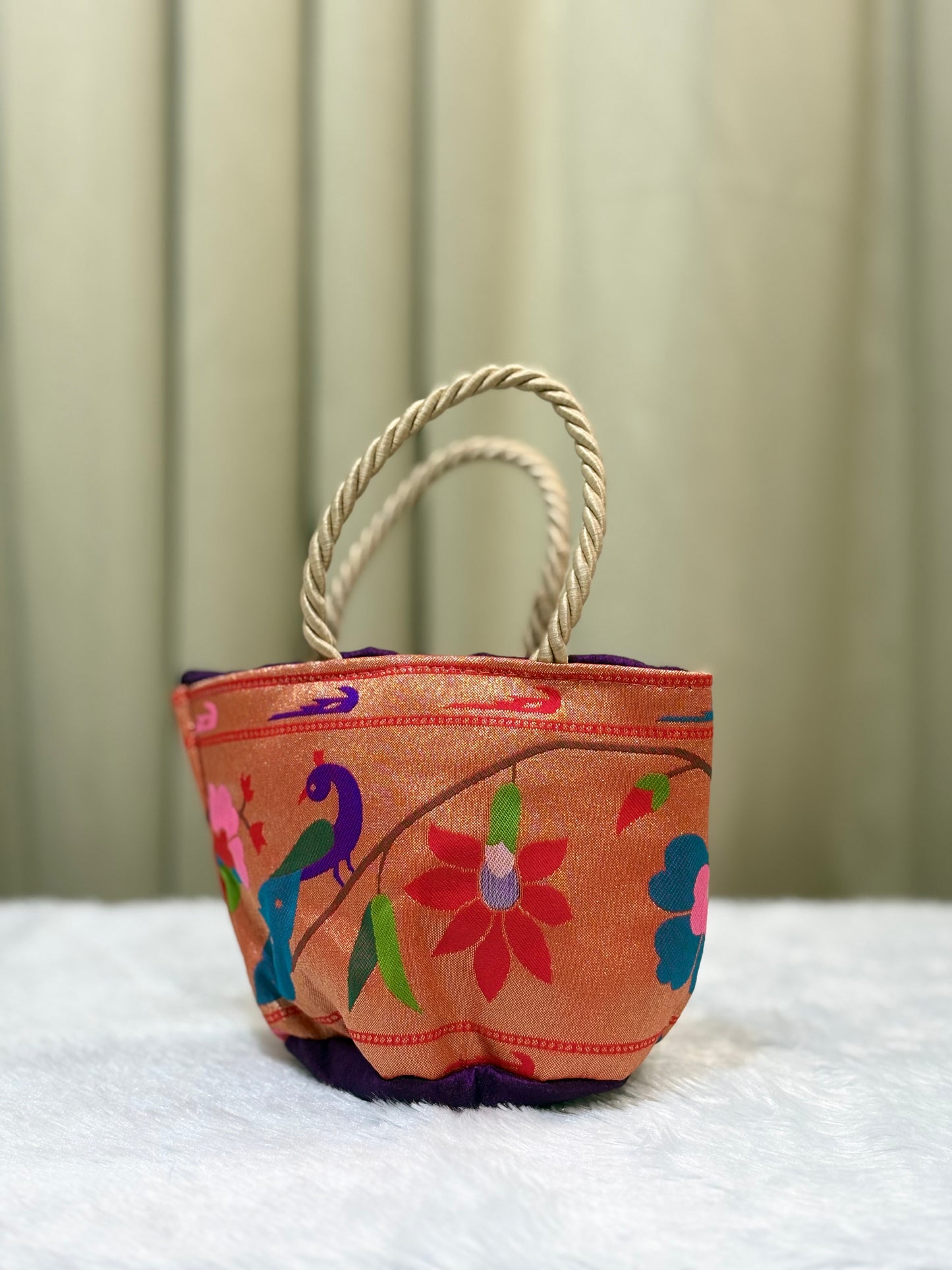 2-in-1 Paithani Potli Purse