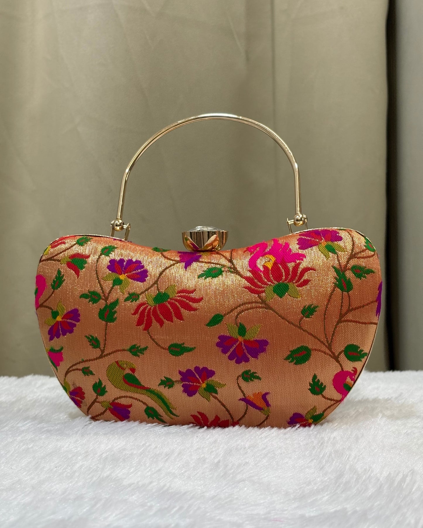 Paithani Purse – All Over Brocade Design