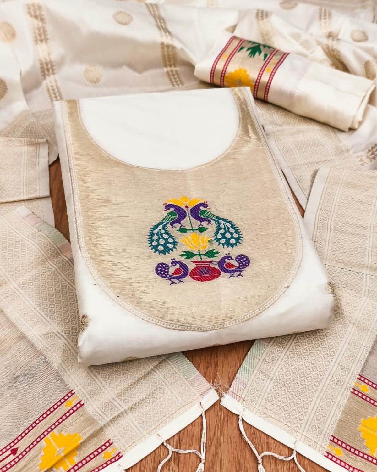 Mayura - Paithani Dress Material