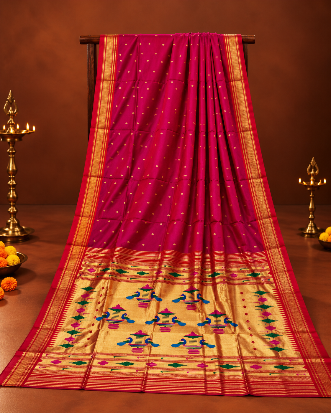 Nauvari Paithani Sarees