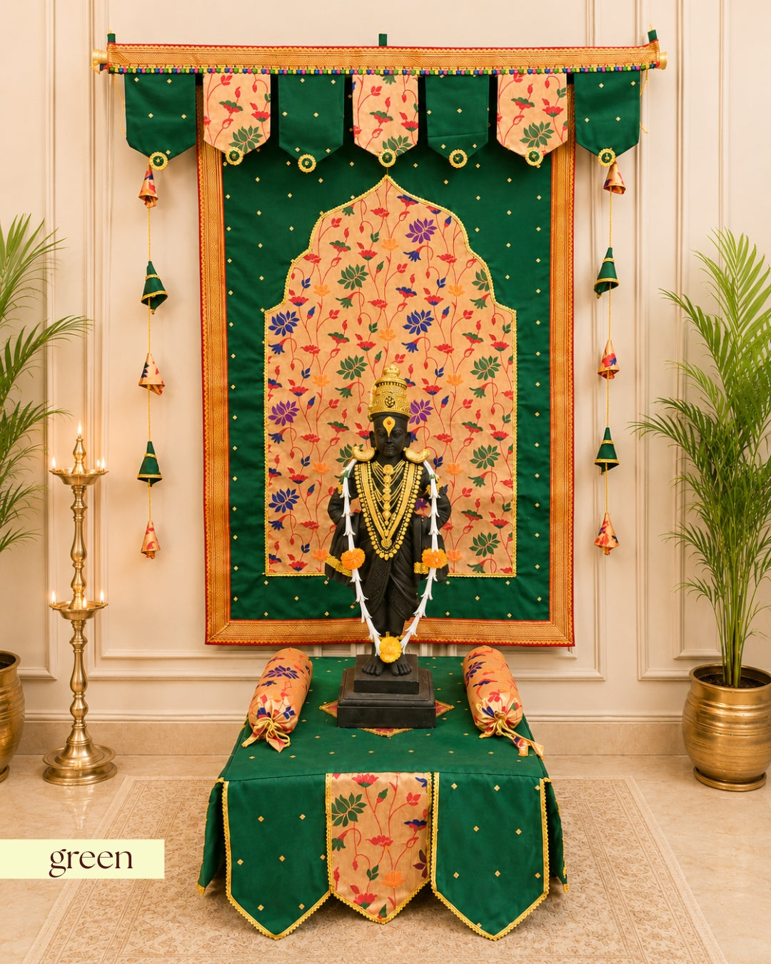 Paithani Ganpati Decoration Combo