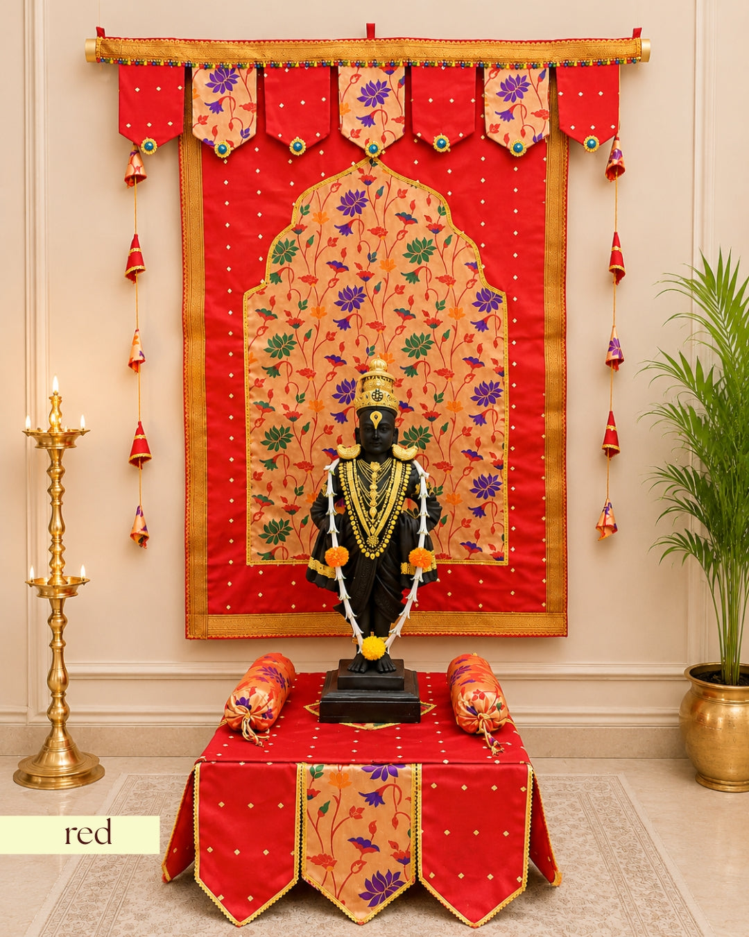 Paithani Ganpati Decoration Combo