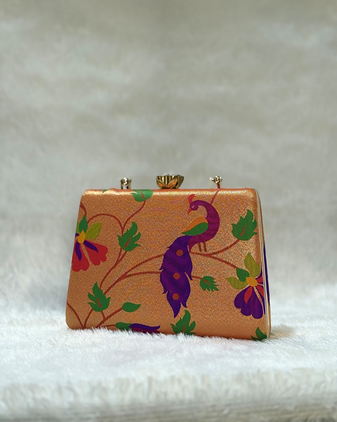Paithani Purse with Brocade Design