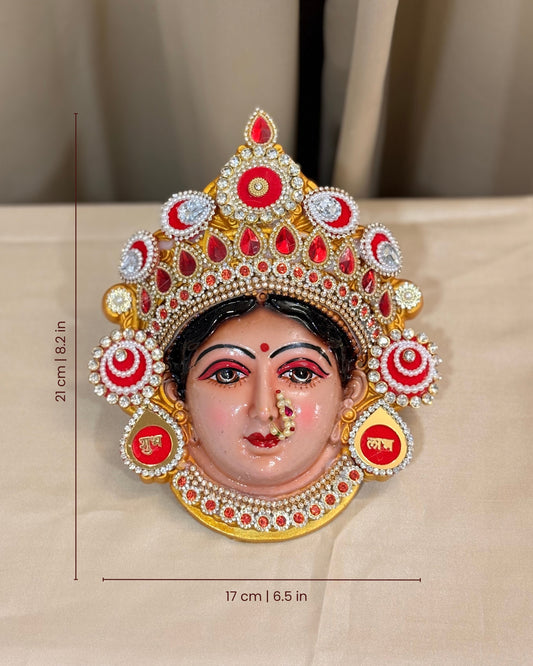 Durga Mukhavta - Diamond Work - 8.2 inch