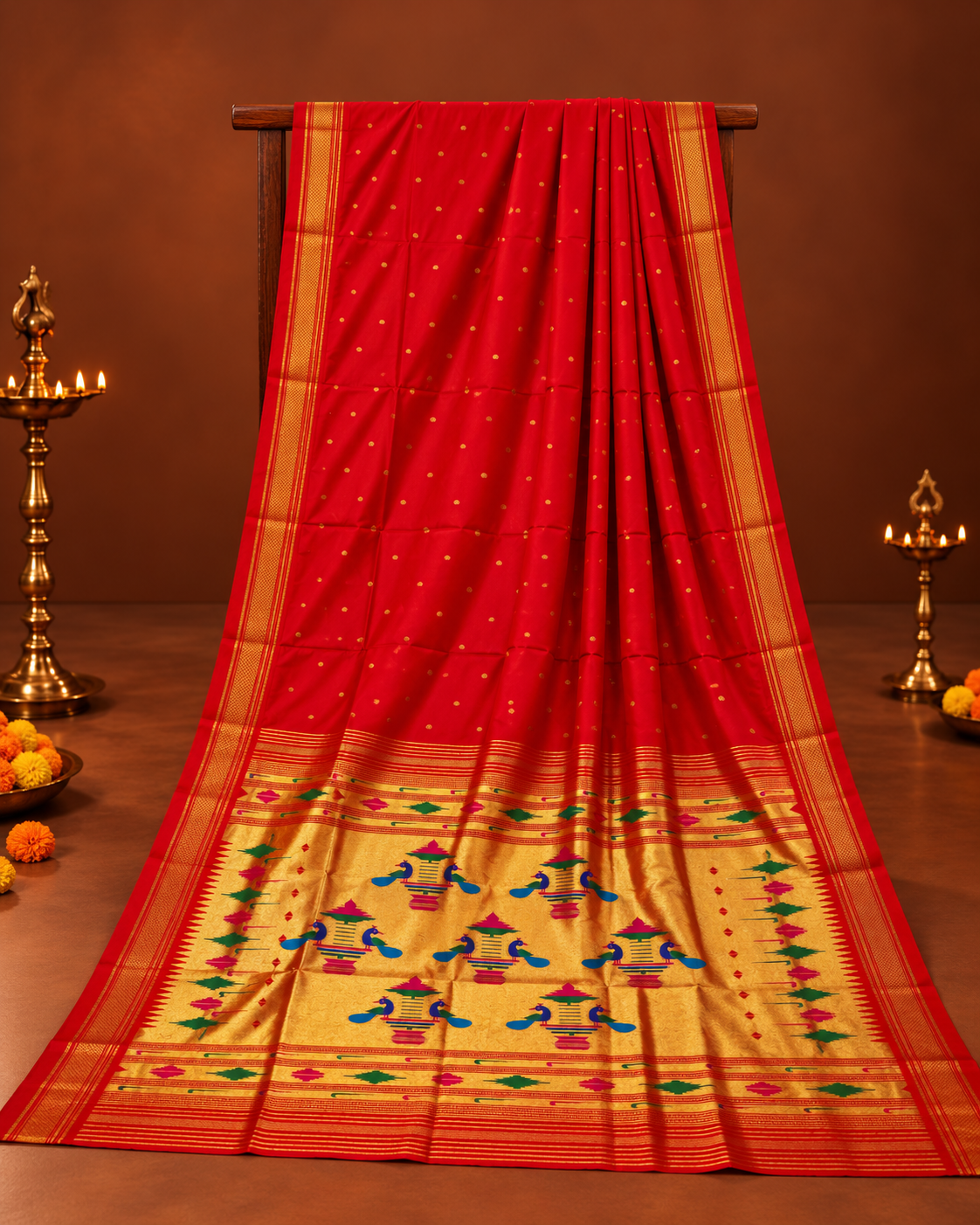 Rajshree Nauvari Paithani - 9 Yards