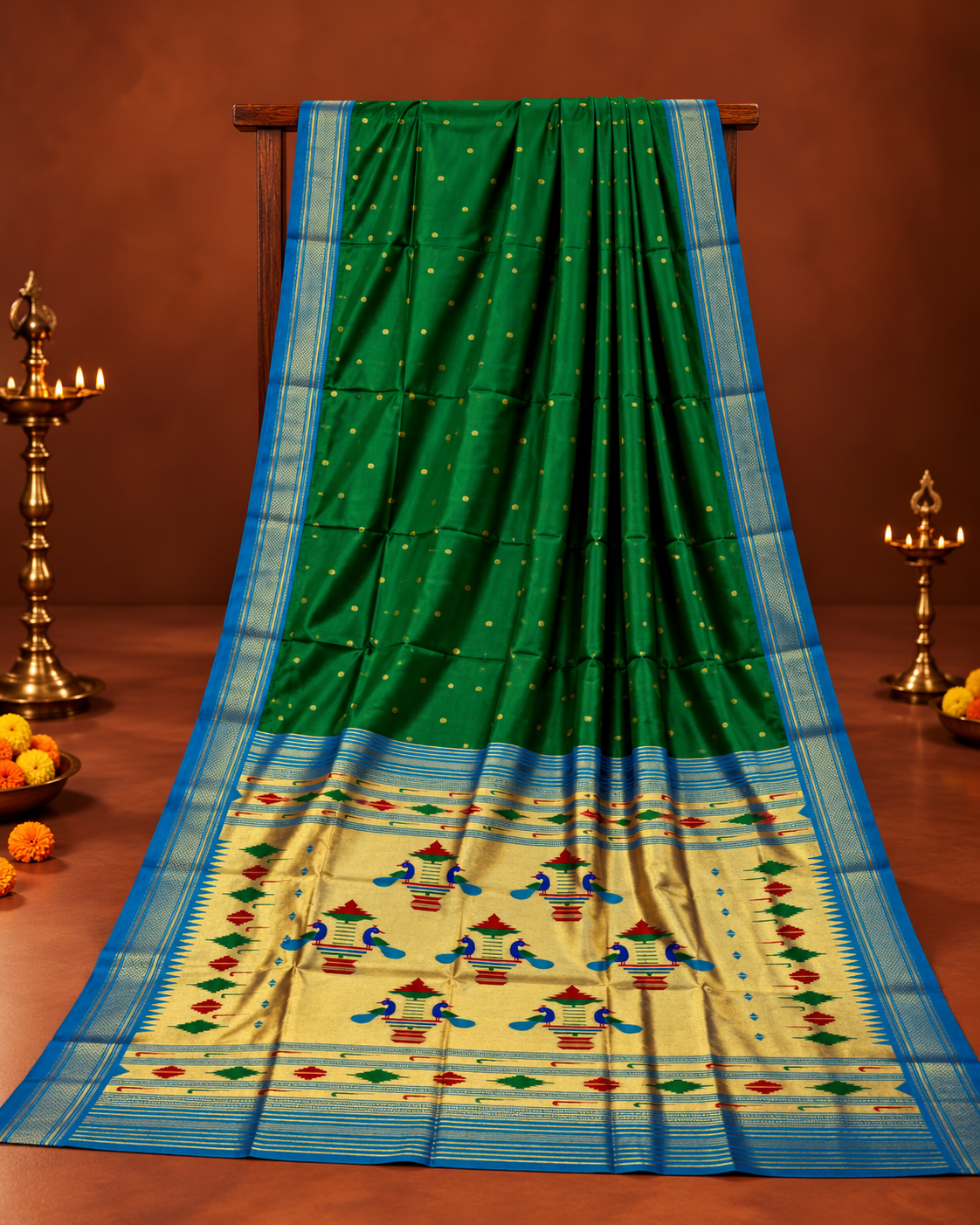 Rajshree Nauvari Paithani - 9 Yards