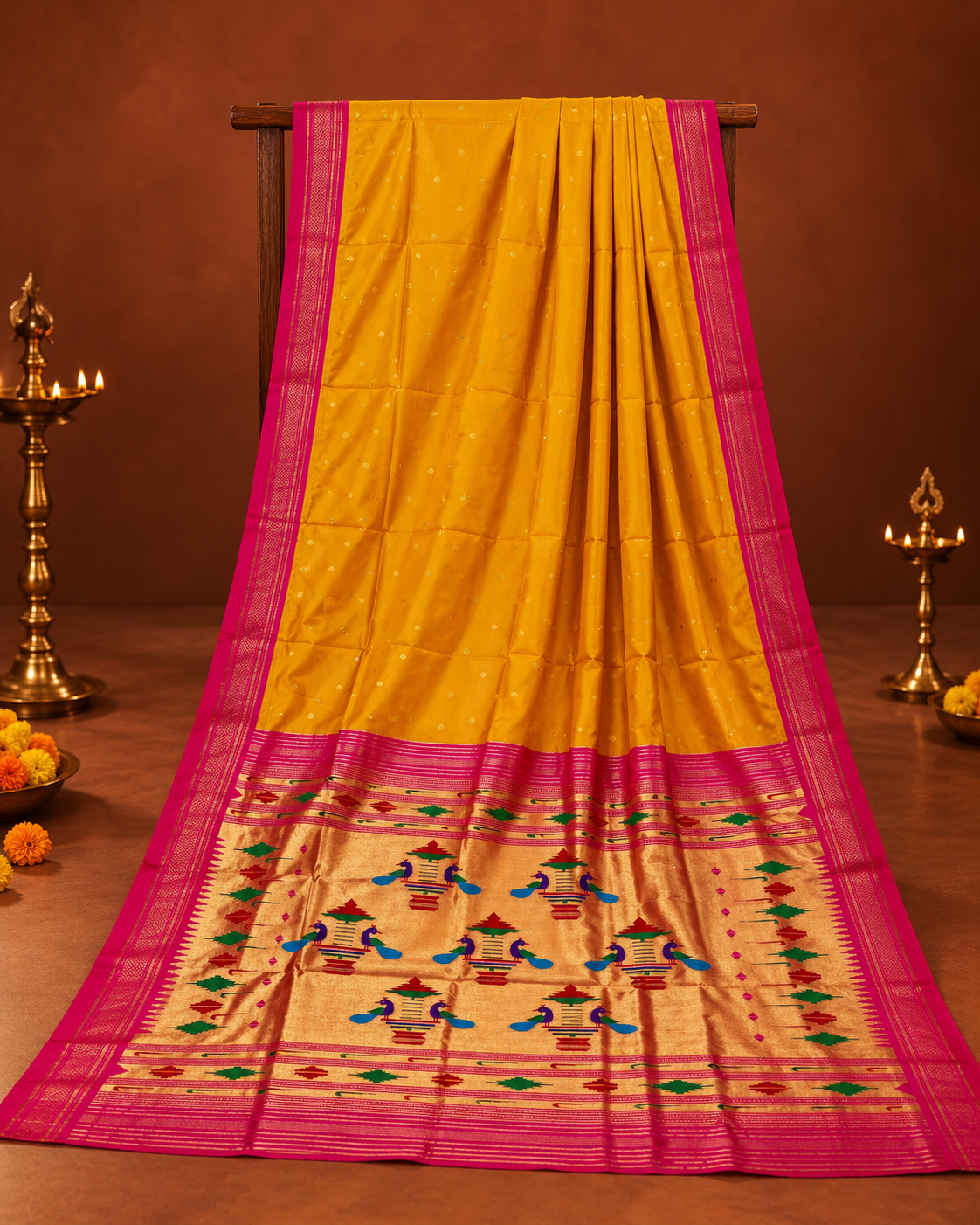 Rajshree Nauvari Paithani - 9 Yards