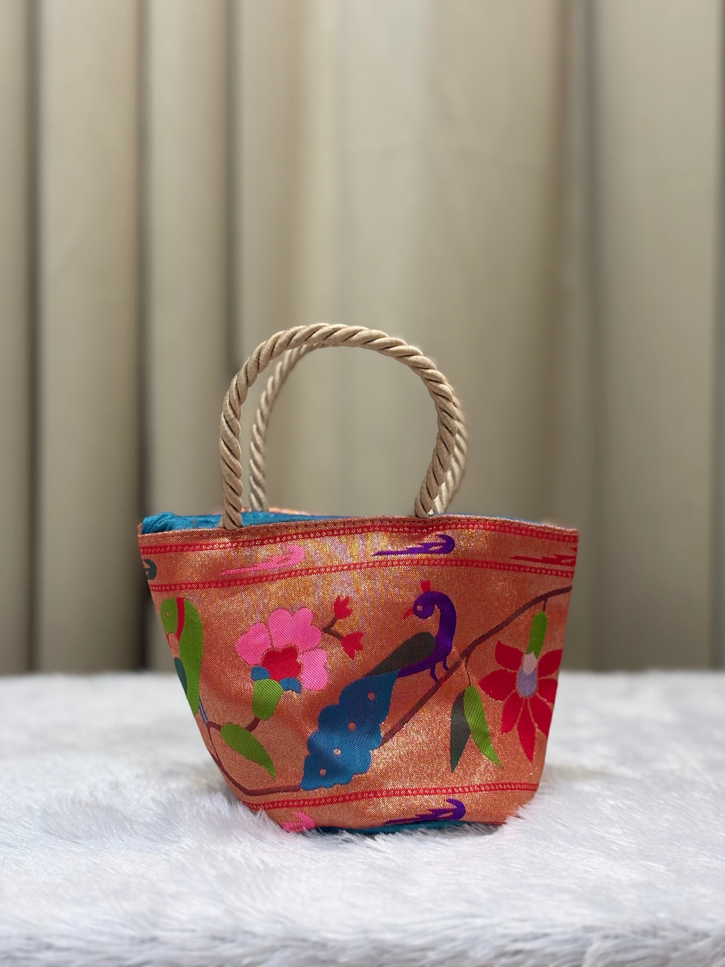 2-in-1 Paithani Potli Purse