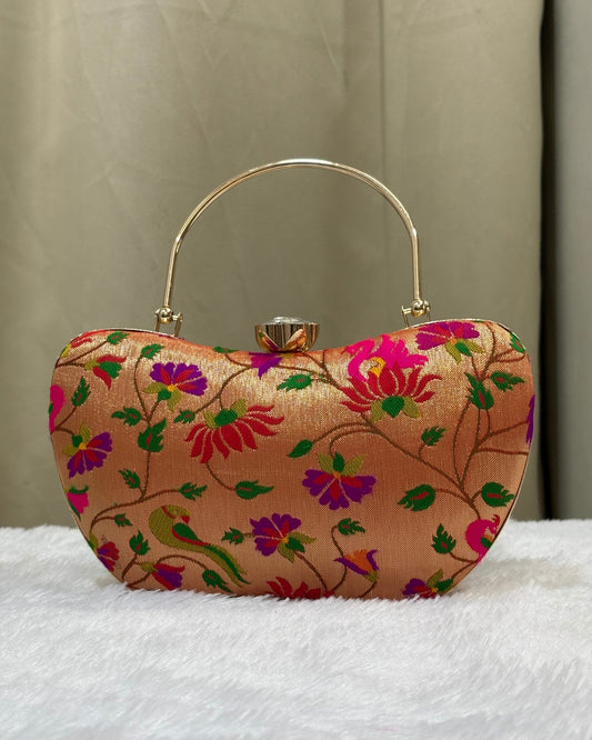 Paithani Purse – All Over Brocade Design