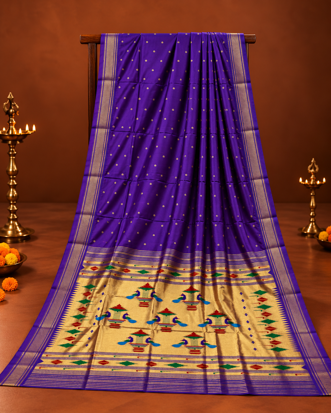 Rajshree Nauvari Paithani - 9 Yards