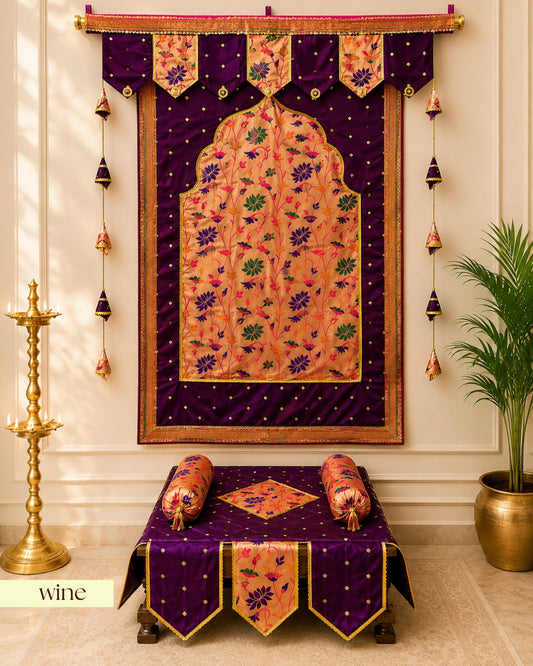 Paithani Ganpati Decoration Combo